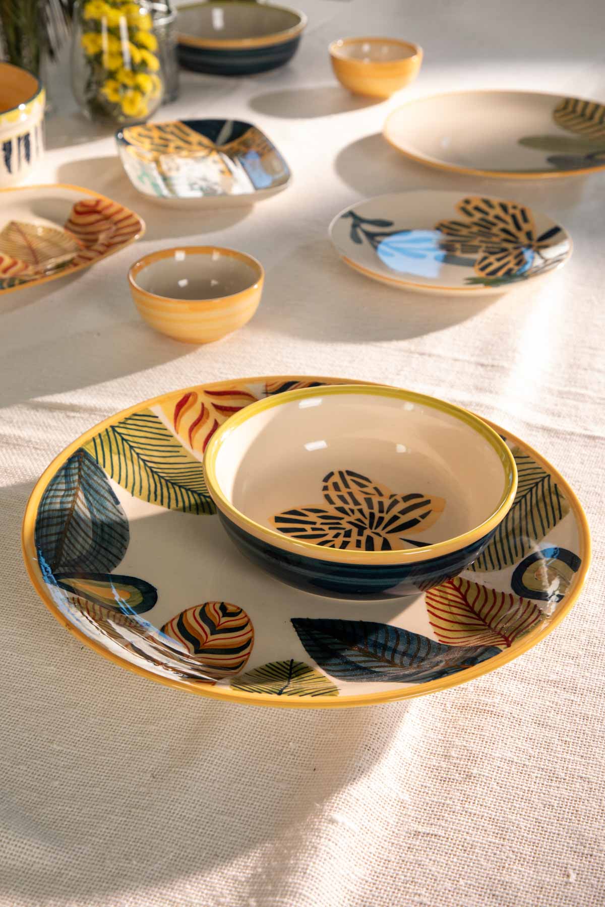 SERVING PLATTERS Quemon Ceramic Round Platter