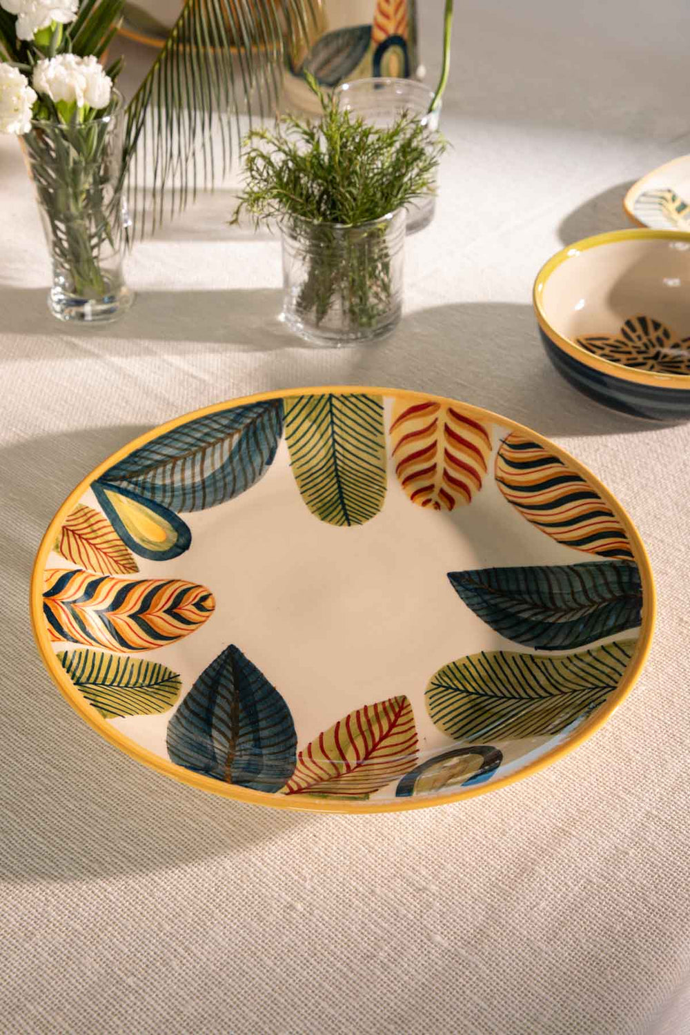 SERVING PLATTERS Quemon Ceramic Round Platter
