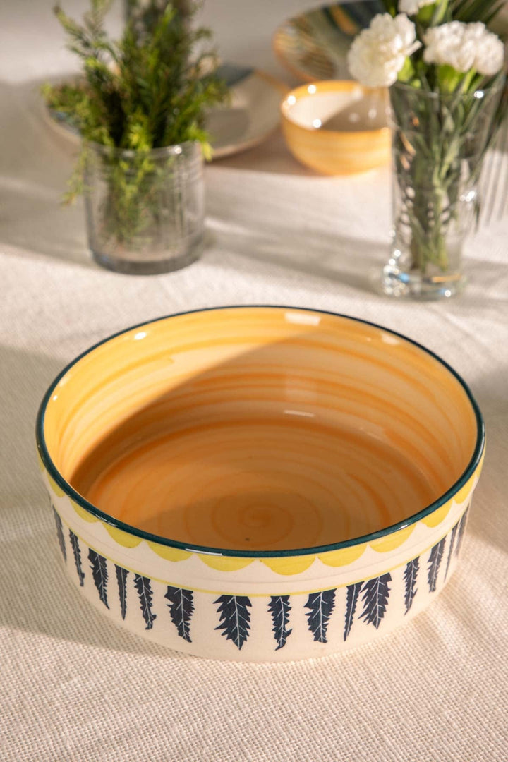 SERVING BOWLS Quemon Ceramic Large Straight Serving Bowl