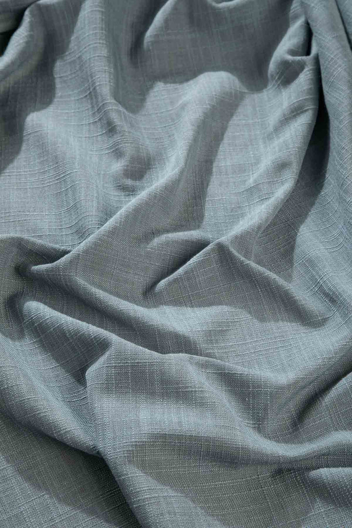 SOLID & TEXTURED UPHOLSTERY FABRICS Raffia Misty Grey Raffia Upholstery Fabric