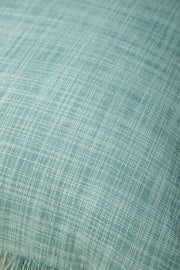 SOLID & TEXTURED CUSHIONS Raffia Turquoise Cushion Cover (46 X 46 Cm)