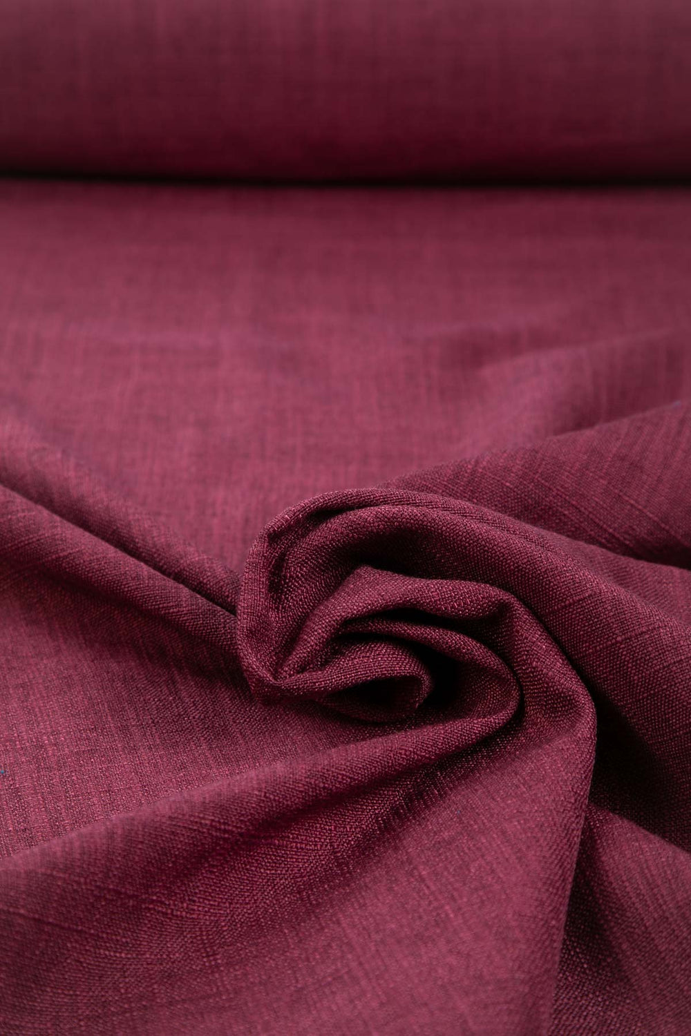 Raffia Plum Red Woven Heavy Fabric And Curtains