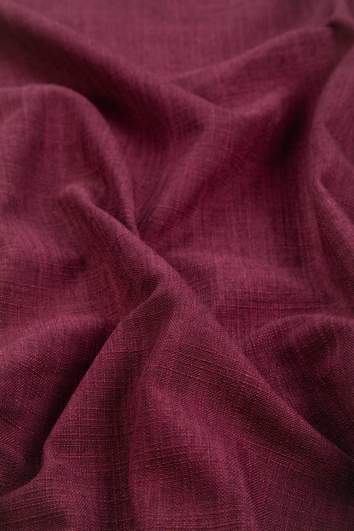 Raffia Plum Red Solid Upholstery Fabric