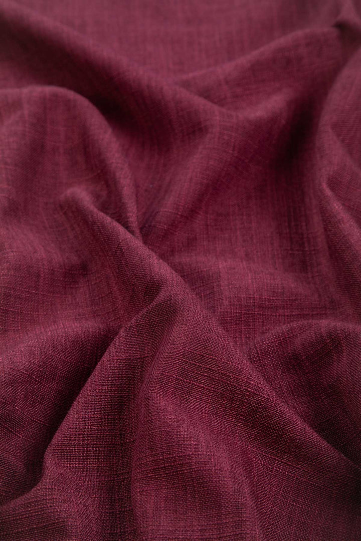SOLID & TEXTURED UPHOLSTERY FABRICS Raffia Plum Red Solid Upholstery Fabric