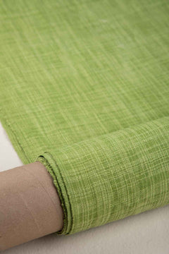 Raffia Citron Green Woven Heavy Fabric And Curtains