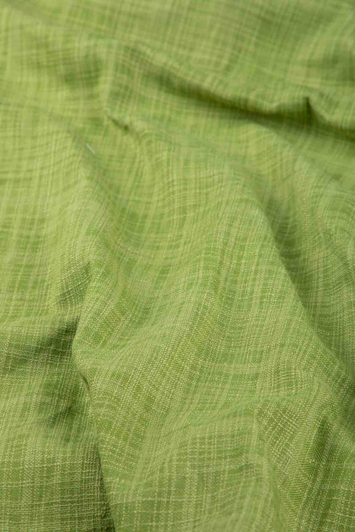 Raffia Citron Green Woven Heavy Fabric And Curtains