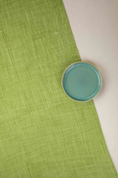 Raffia Citron Green Woven Heavy Fabric And Curtains