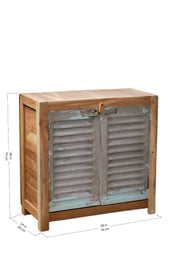 CABINETS Railway Shutter Repurposed Wood Cabinet