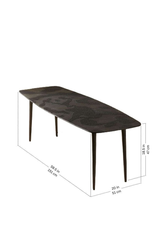 COFFEE TABLES Rectangle Mosaic Metal Coffee Table