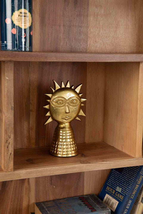 FIGURINES Red Star Sun Sculpture (Gold)