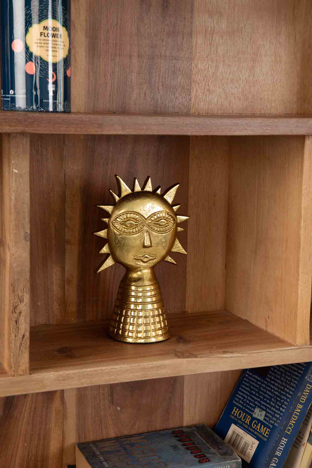 FIGURINES Red Star Sun Sculpture (Gold)