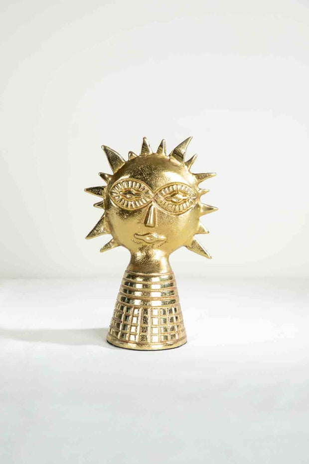 FIGURINES Red Star Sun Sculpture (Gold)