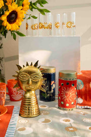 FIGURINES Red Star Sun Sculpture (Gold)