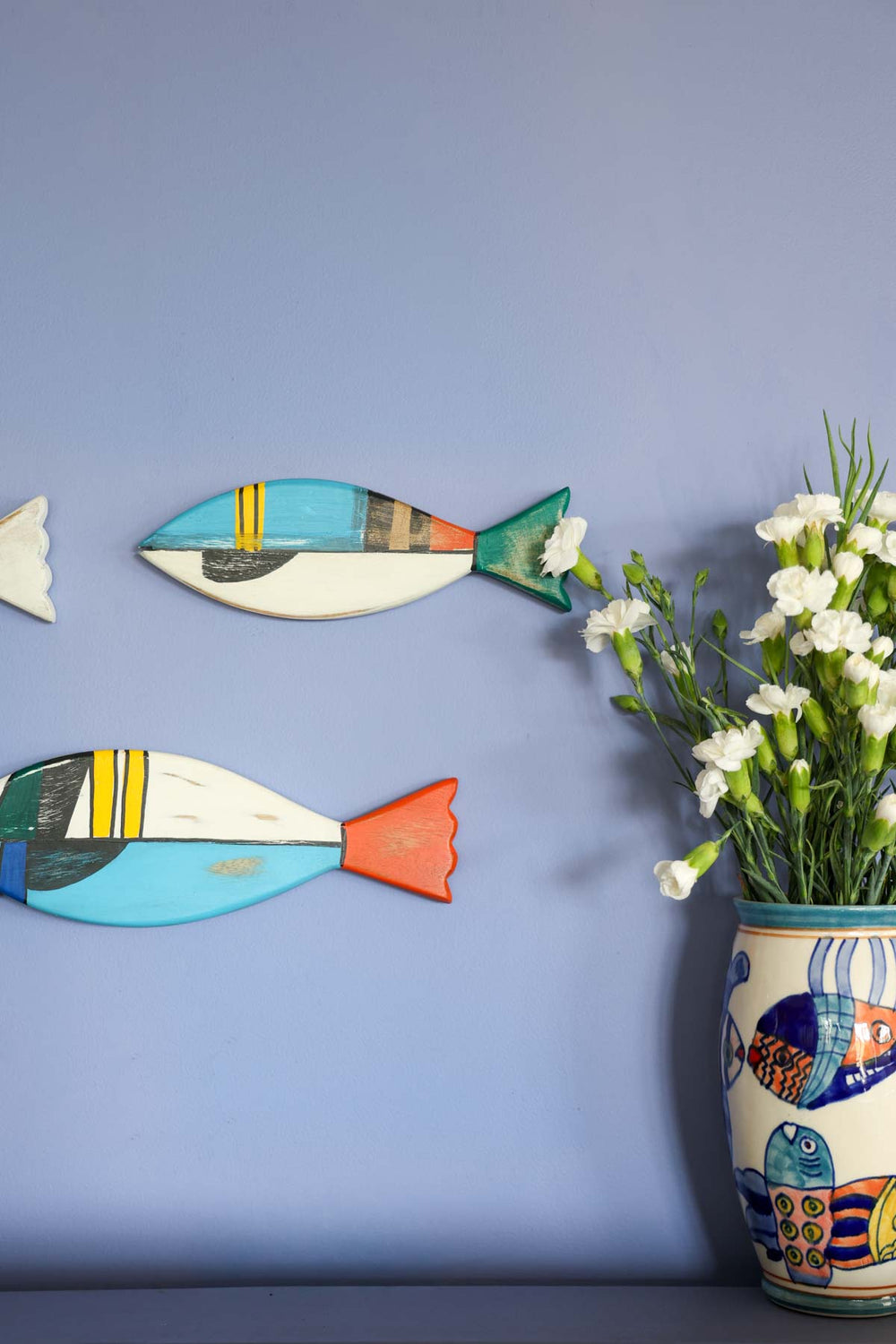 WALL ACCENTS Reefers Hand Painted Wall Decor