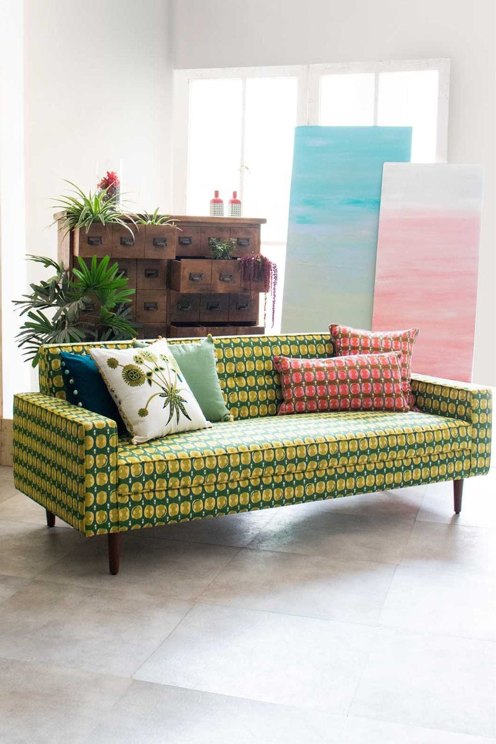Marica Green Pepper Fabric
