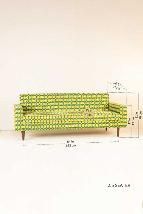 SOFAS Retro Button Down Sofa