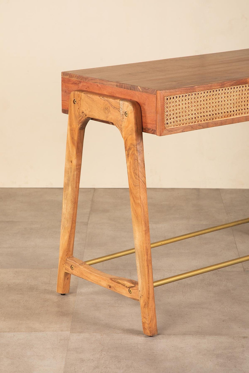 STUDY TABLES Right Angle Study Table (Teak Wood)