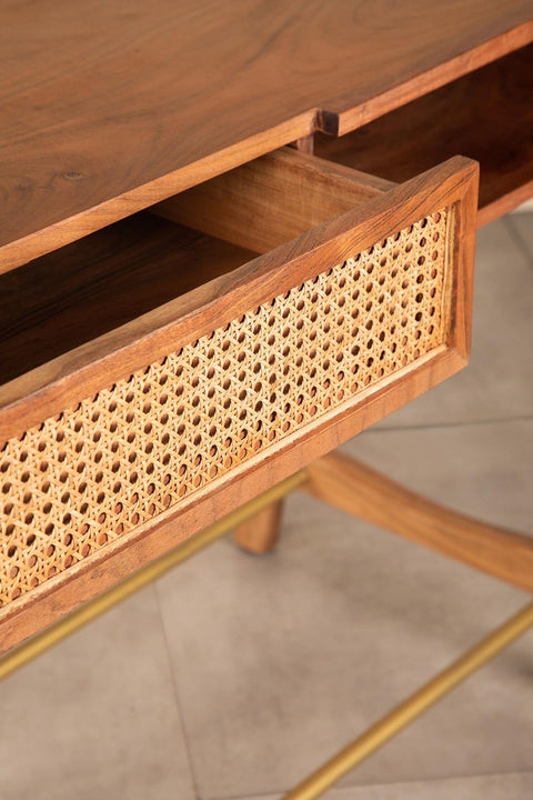 STUDY TABLES Right Angle Study Table (Teak Wood)