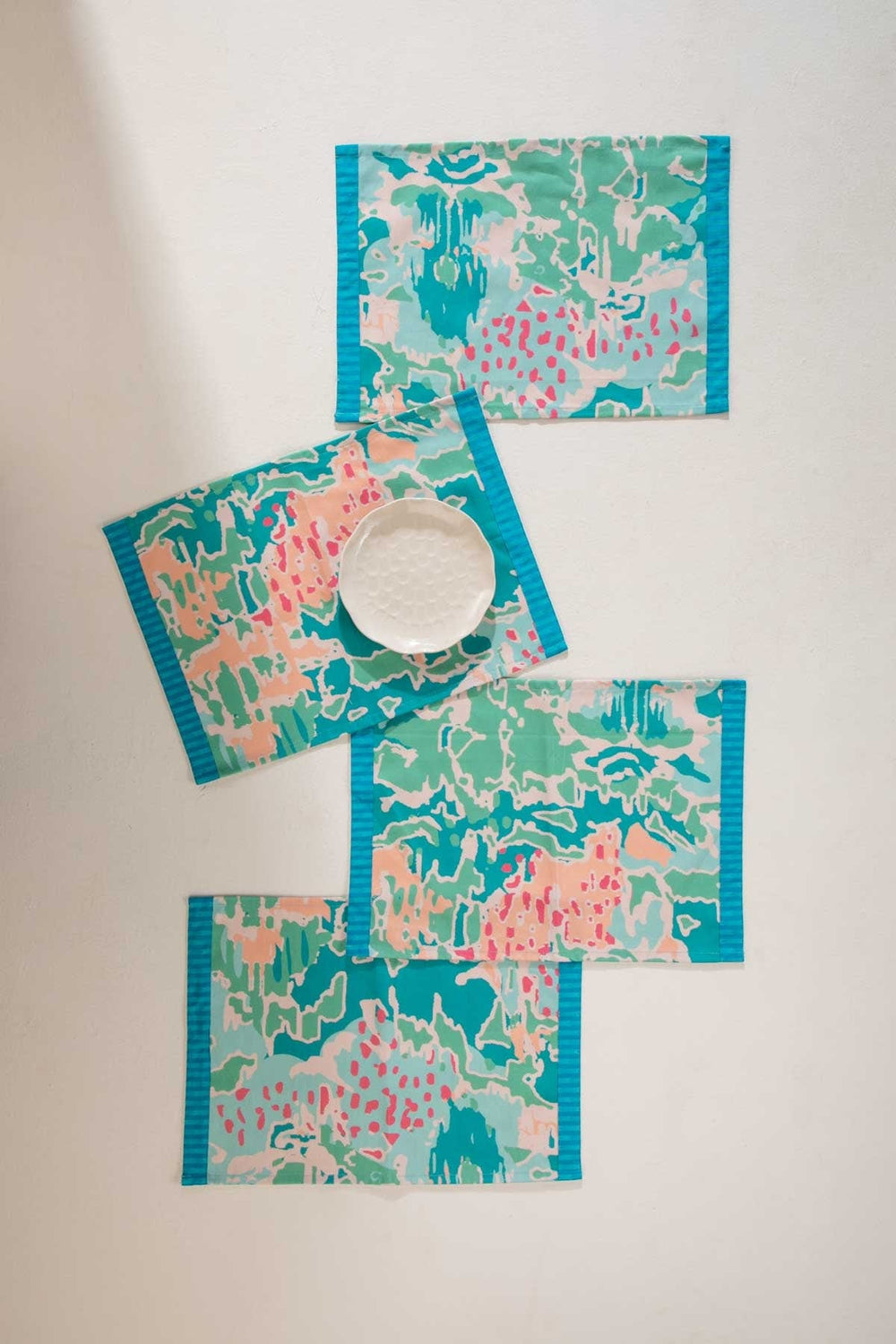 Rorschach Emerald Green Table Mat (Set Of 4)