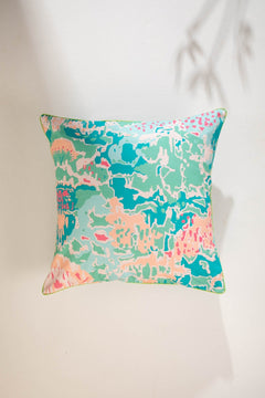 Rorschach Emerald Green Cushion Cover (61 X 61 Cm)