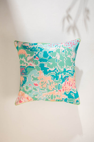 PRINT & PATTERN CUSHIONS Rorschach Emerald Green Cushion Cover (61 Cm X 61 Cm)