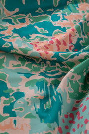 PRINT & PATTERN UPHOLSTERY FABRICS Rorschach Emerald Green Printed Upholstery Fabric