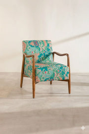 PRINT & PATTERN UPHOLSTERY FABRICS Rorschach Emerald Green Printed Upholstery Fabric