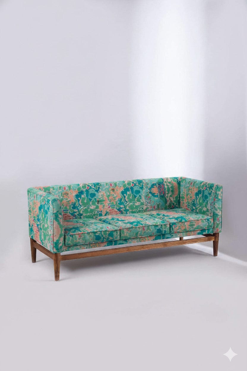 PRINT & PATTERN UPHOLSTERY FABRICS Rorschach Emerald Green Printed Upholstery Fabric