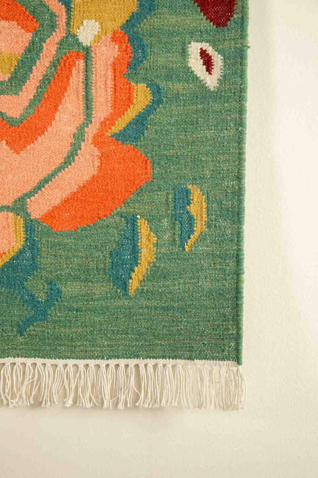 WOVEN & TEXTURED RUGS Rose Bagh Woven Rug (Green Lush)