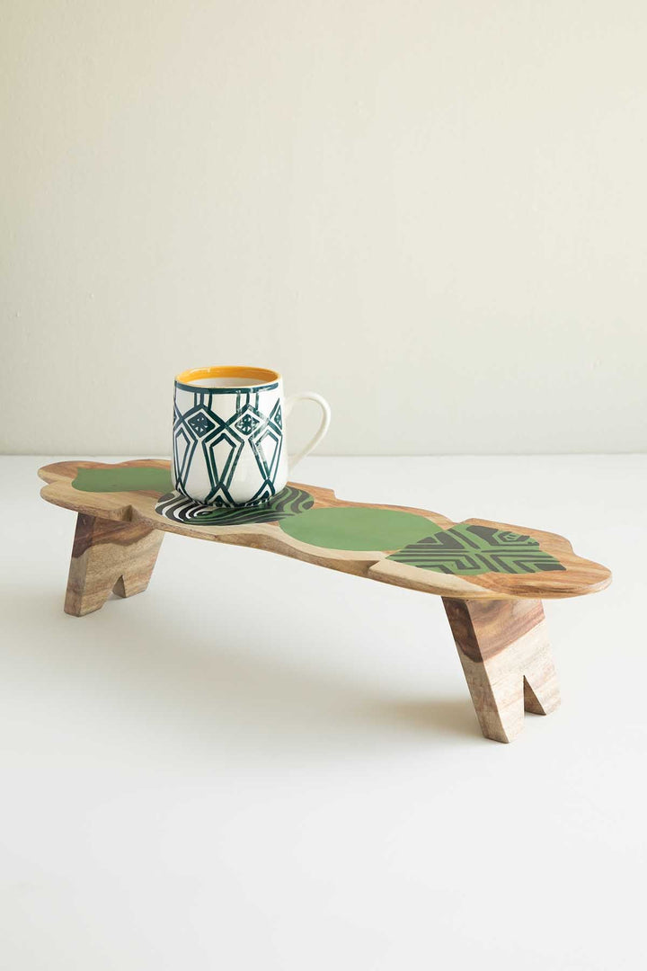 DECORATIVE CENTERPIECE Roz Illusion Green Center Piece