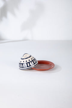 DINING ACCESSORIES Sabar Ceramic Butter Dish (Set Of 2)