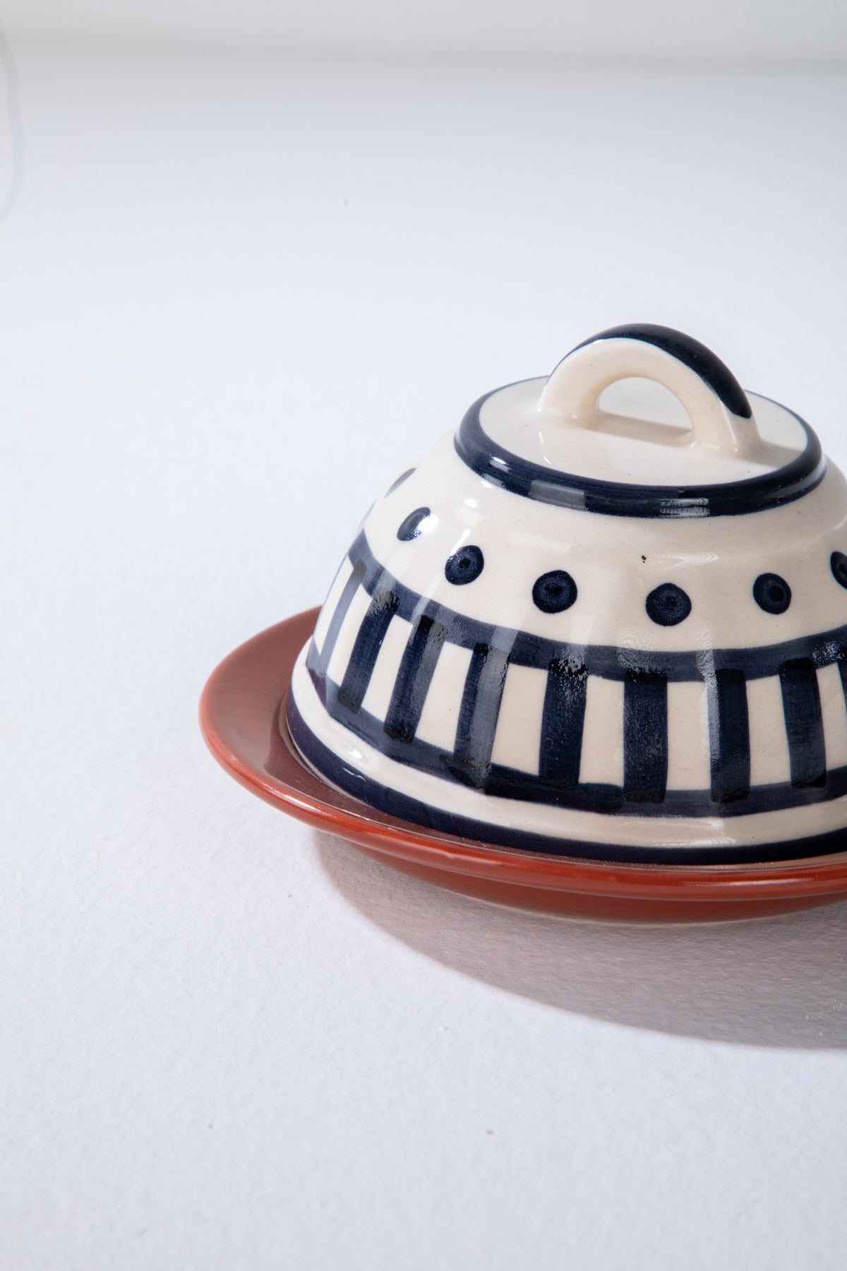 DINING ACCESSORIES Sabar Ceramic Butter Dish (Set Of 2)