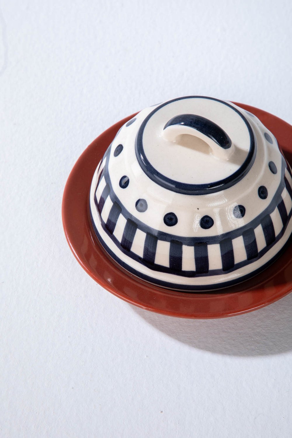 DINING ACCESSORIES Sabar Ceramic Butter Dish (Set Of 2)