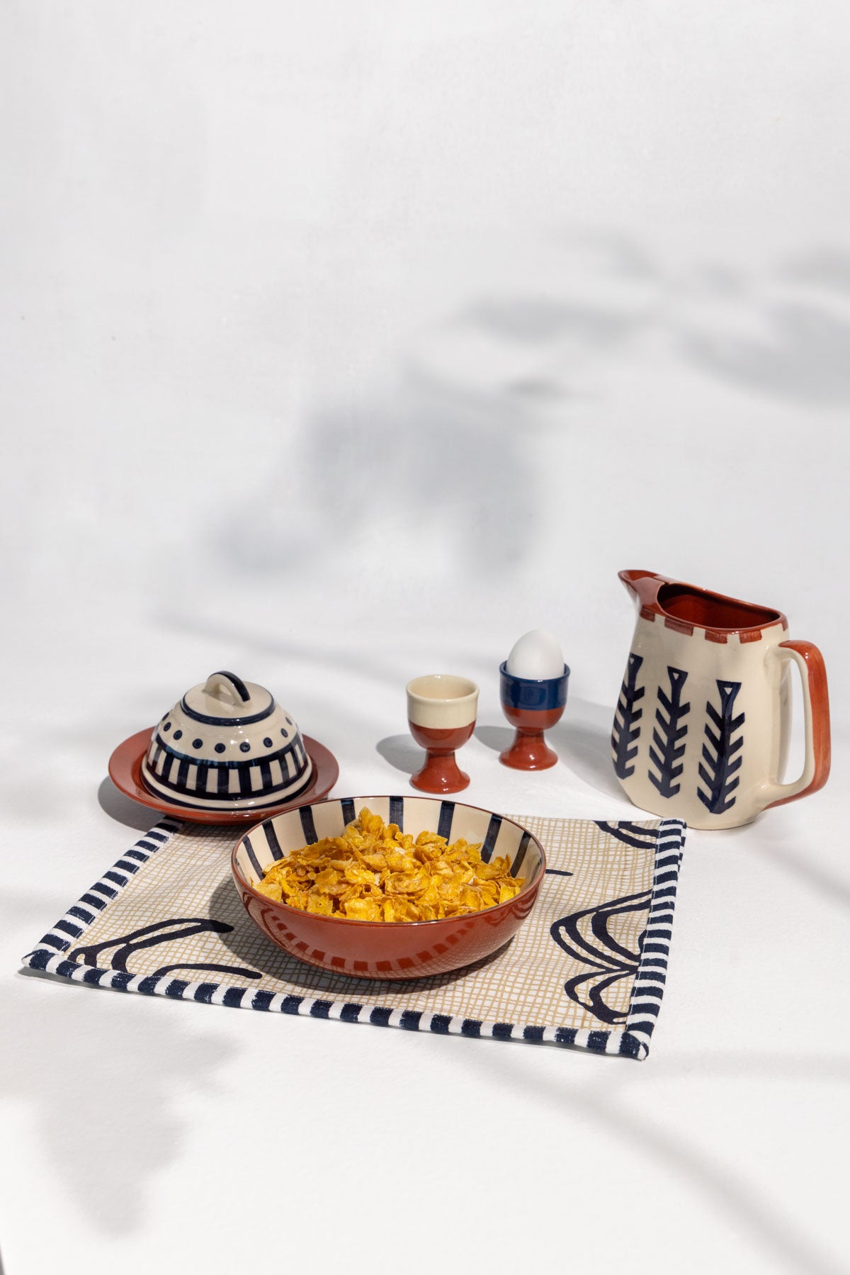 DINING ACCESSORIES Sabar Ceramic Butter Dish (Set Of 2)