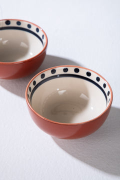 BOWLS Sabar Ceramic Katori (Set Of 2)