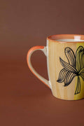 MUGS & CUPS Sabar Palm Coral Ceramic Coffee Mug (Set Of 2)
