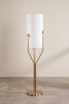 Sabar Palm Metal Floor Lamp (Gold)