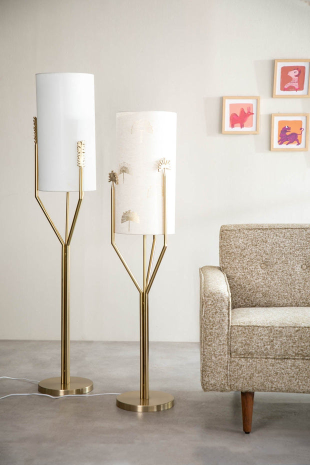 FLOOR LAMPS Sabar Palm Metal Floor Lamp (Gold)