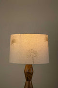 LAMPSHADES Sabar Palm Medium Taper Drum Lampshade (White And Gold)