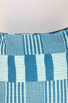 SHAMS & FLOOR CUSHIONS Salaka Ocean Blue Cushion Cover (61 Cm x 61 Cm)