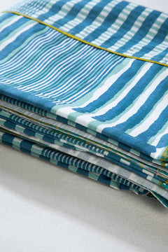 PRINT & PATTERN BEDCOVERS Salaka Pure Cotton Bedcover (Ocean Blue)