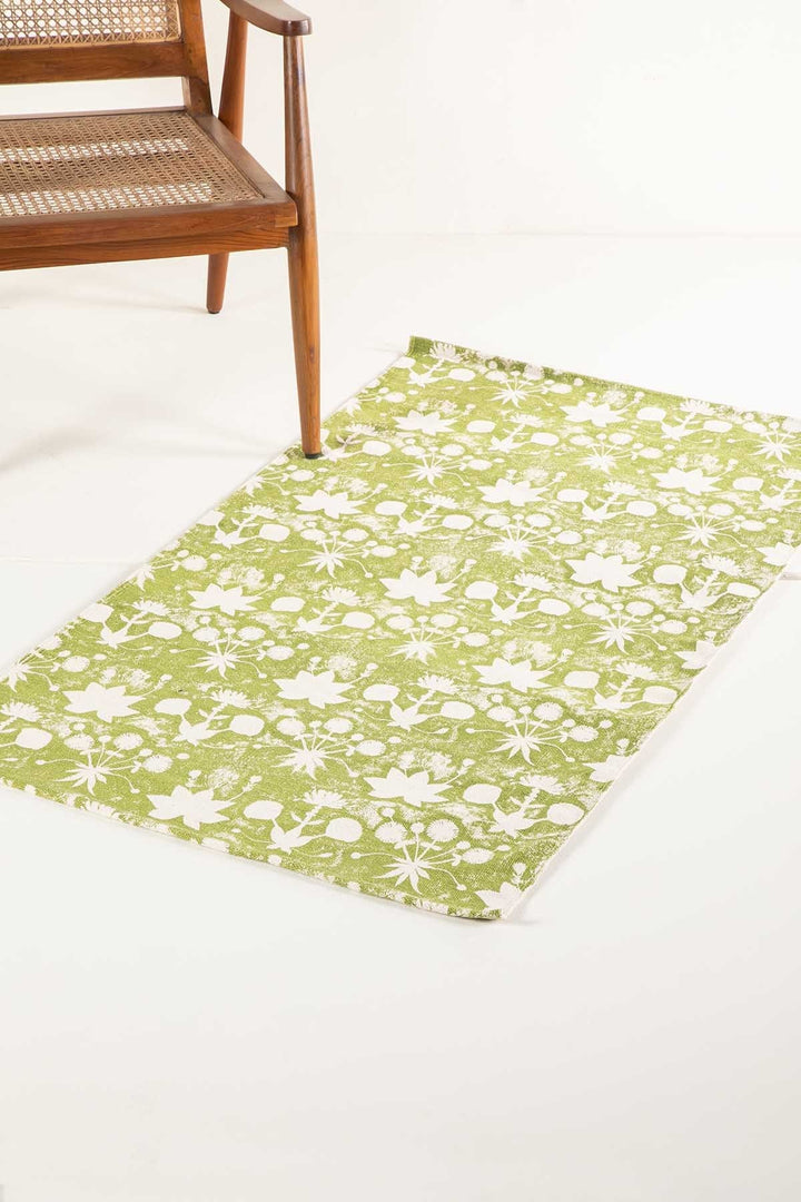 PRINT & PATTERN RUGS Sativa Printed Rug (Green Shadow)