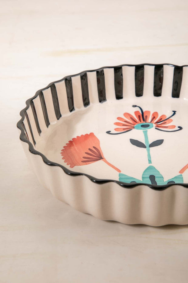 BAKING DISHES Sativa Ceramic Quiche Dish