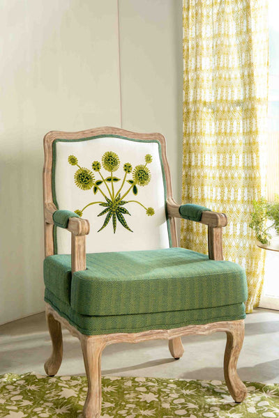 PRINT & PATTERN UPHOLSTERY FABRICS Sativa Embroidered Art Piece