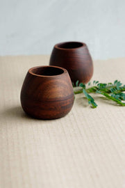 DINING ACCESSORIES Scandic Wood Pickle Jar (Set Of 2)