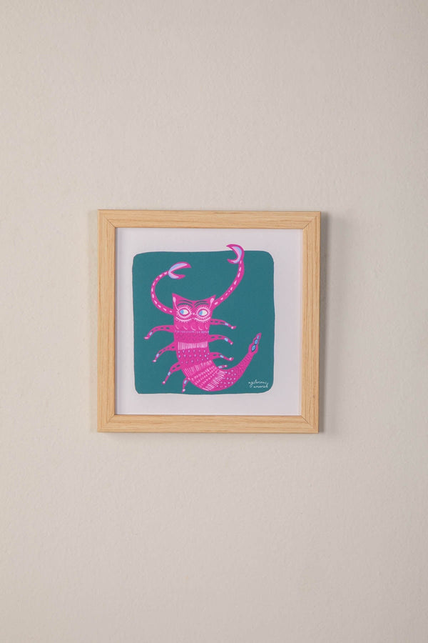 Scorpio Mysterious Maverick Wall Art (Teal Green)