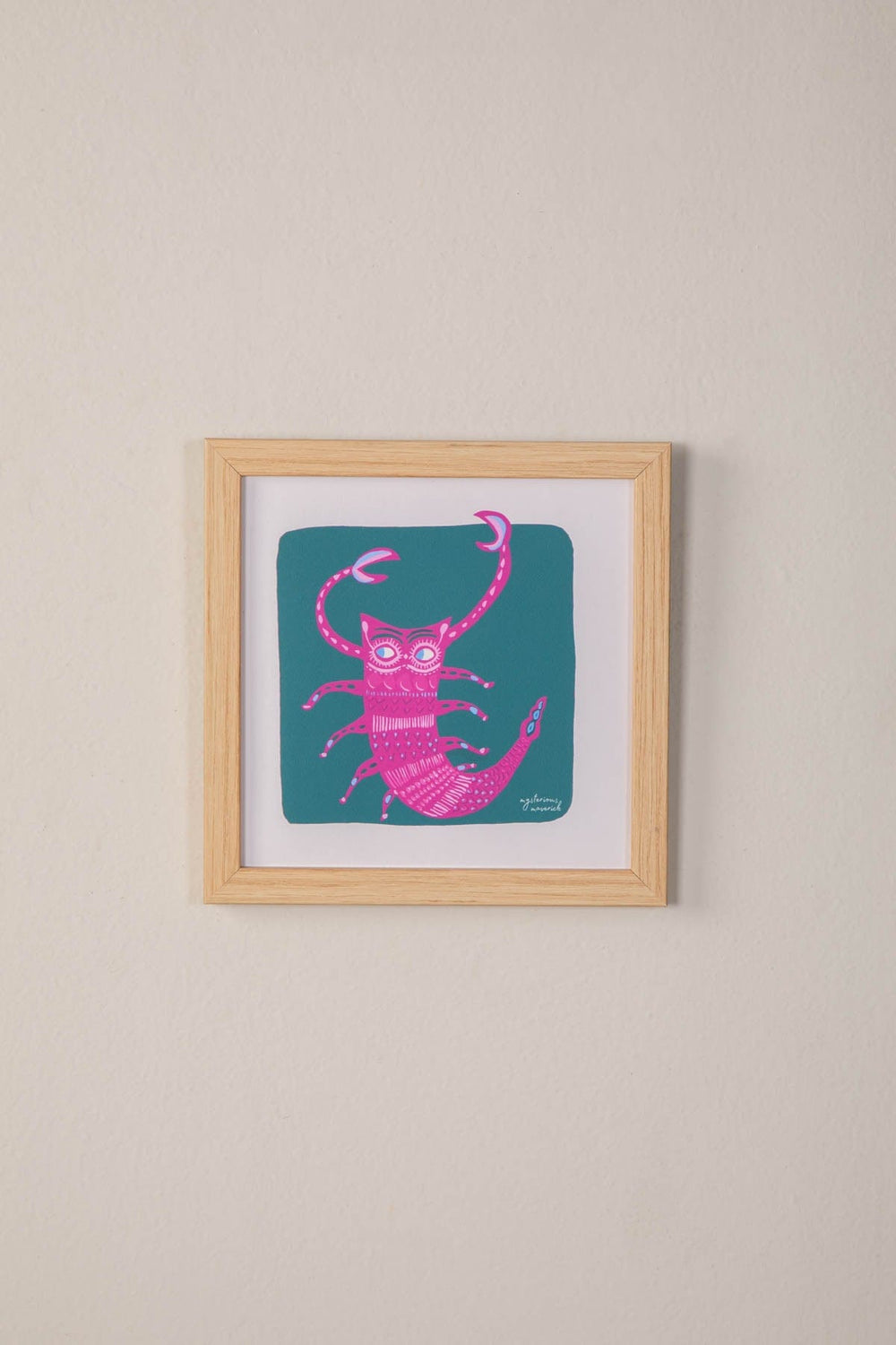 Scorpio Mysterious Maverick Wall Art (Teal Green)
