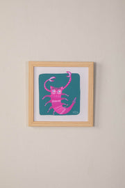 WALL ACCENTS Scorpio Mysterious Maverick  Wall Art (Teal Green)