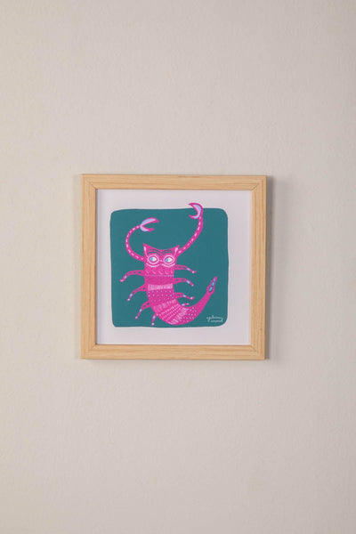 WALL ACCENTS Scorpio Mysterious Maverick  Wall Art (Teal Green)