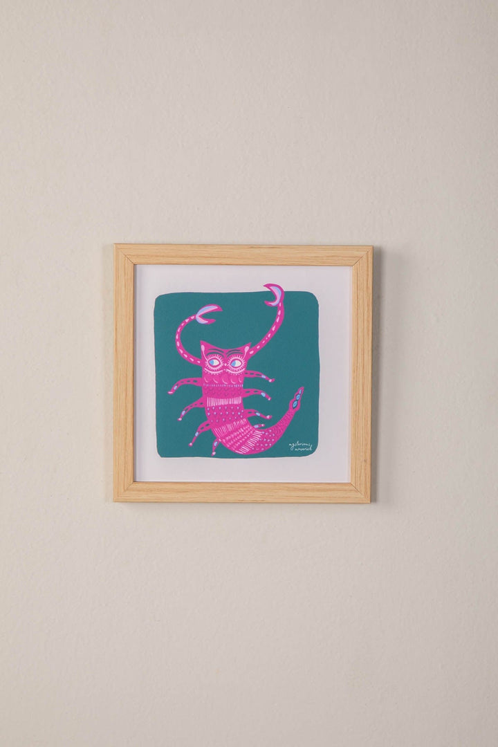 WALL ACCENTS Scorpio Mysterious Maverick  Wall Art (Teal Green)
